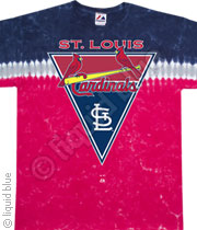 MLB St Louis Cardinals Pennant Tie-Dye Tee 009